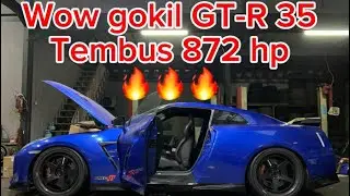 872 hp track pack GT-R stock engine on omega 11🔥🔥🔥 #nissangtrr35 #amsperformance #syvecs #dynotune