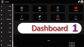 How to Dashboard Design HTML CSS JavaScript  