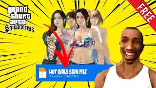GTA SA HOT 🥵 GIRLS SKIN FILE MOD | GTA SAN ANDREAS SE*Y SKIN GIRLS | GTA MODS WITHOUT IMG TOOL PACK