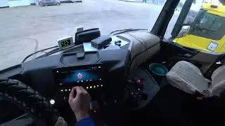 Зацепляем белку после ремонта, и газуем сразу в Москву, погода немного удивила, скоро новый прицеп