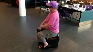 What Boundaries Travel testing out the ModoBag!