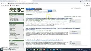How to collect reviews in ERIC for your research