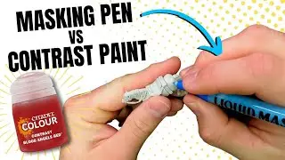 Citadel Contrast Paint VS Liquid Masking Pen: Do they work together?