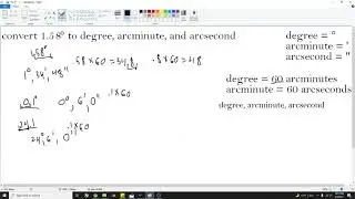 Converting Degrees to Arcminutes and Arcseconds Astronomy Calculations