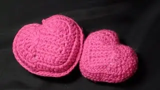 Объёмное сердце вязаное крючком  Three-dimensional heart Crochet
