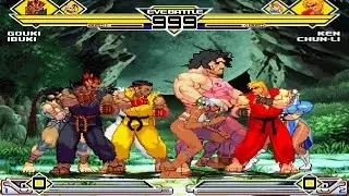 Street Fighter III Party 4v4 Patch MUGEN 1.0 Battle!!!