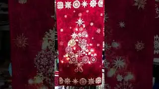 Weihnachtspaneel mit Leuchtkraft