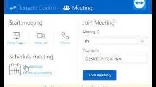 Create Teamviewer Meeting