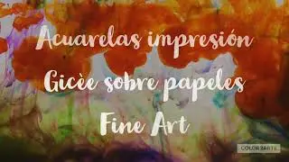 Impresión de acuarelas sobre papeles Fine Art Calidad Museo
