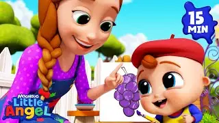 Color Mixing Magic | Little Angel Color Songs & Nursery Rhymes | Learn Colors & Shapes