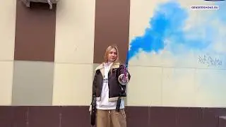 Одноцветный гендерный дым на определение пола.
