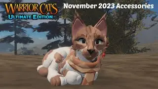 November 2023 Accessories in WCUE (Warrior Cats: Ultimate Edition Roblox)