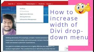 How to increase width of Divi drop-down menu