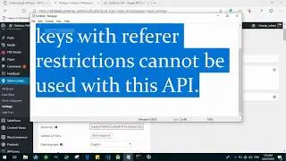 FIX: API keys with referer restrictions cannot be used with this API