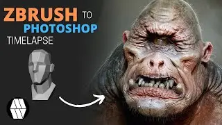 ZBrush to Photoshop Timelapse- 'Cyclops Bust' Concept