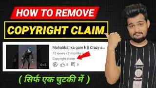 Remove copyright claims from video | YouTube Copyright Claim | how to remove copyright claim
