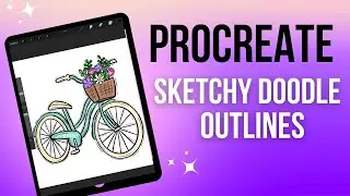 Procreate How to make Sketchy Doodle Outlines