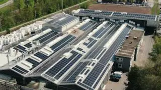 L'energia del fotovoltaico sul tetto dell'Alcar Ruote SA di Manno