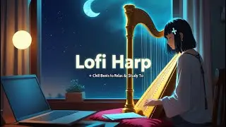 Dreamy Harp Lofi 🌙 Calm Beats for Focus & Rest