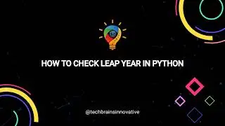 how to check leap year in python?