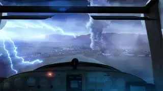 Tornado scene (Cinema 4D + After Effects + Octane render + XParticles)