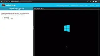 Windows on Katacoda