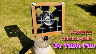 Diy Reachargable dc Table Fan for summer | 100 % working !