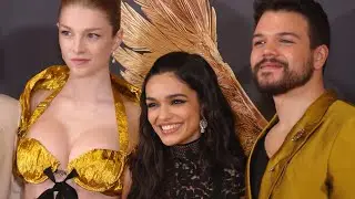 Stars hit red carpet for Hunger Games Premiere