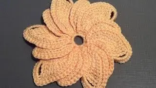 CROCHET SPIRAL FLOWER FOR IRISH LACE