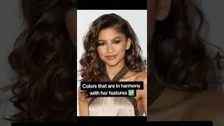 Zendaya Color Analysis ❤️ #coloranalysis #fourseasonsstudio #zendaya #zendayahair #hair #colortheory