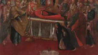 Храмовая икона "Успение Богоматери". Жемчужины ОГИК музея.
