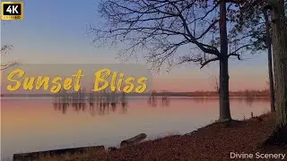 [4K] Nature Walk with Relaxing Music - Soothing Sound || Canada's Sunset Serenity
