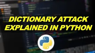 | Dictionary attack explained in Python ..!| | AK |