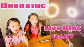 UNBOXING LIVE RING LIGHT | Hailey and Hashley Sisters