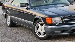 c126 Mercedes-Benz 500 SEC with beige interior, 1991