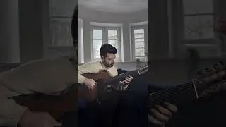 snowy day solo / 8-string fretless guitar