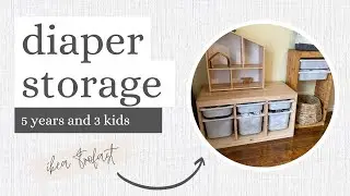 CLOTH DIAPER STORAGE | quick and easy | Ikea trofast