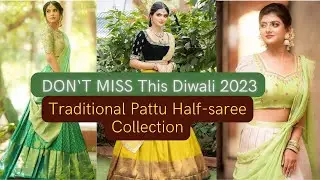 DON'T MISS This Diwali | Traditional pattu Half Saree collection | FashCo | Anaya Fashion