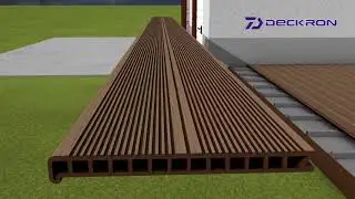 Ступени из ДПК Deckron ДЕКРОН - идеальное решение для террасы со ступенями