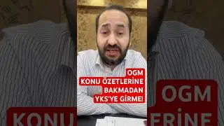OGM KONU ÖZETLERİNE BAKMADAN YKS’YE GİRME! #ogm #ogmmateryal #konuözeti #ykskonu #mesuthocadiyorki