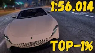 Asphalt 9 Ferrari Roma TOP-1% (1:56.014) Car Hunt Riot