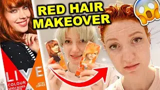 DYING MY HAIR RED!! MIXING SCHWARZKOPF LIVE AZTEC COPPER & TANGERINE TWIST (going back to ginger!!)