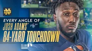Josh Adams' INCREDIBLE 84-yard touchdown vs Southern Cal from every angle | Notre Dame Football
