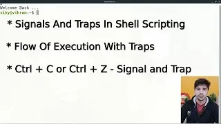 signals and traps in shell scripting | trap command | ctrl + C on a shell script | trap handlers