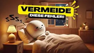 Schlafmangel? Die GRÖSSTEN FEHLER und wie DU sie vermeidest ❗️