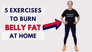 Top 5 Exercises to Flatten your Belly at Home | How to Reduce Belly Fat