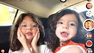 Esmanur ve Afife Arabada Snapchat Yüzlerini Denediler رحلة ممتعة بالسيارة في إسمانور