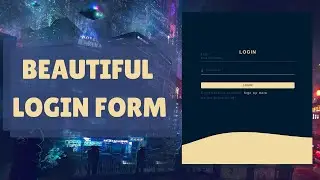 Animated Login Form Using HTML & CSS