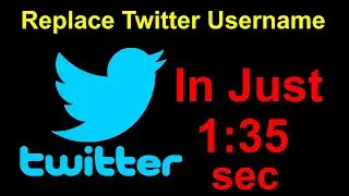 How to replace Twitter Username (Change Username in clicks)