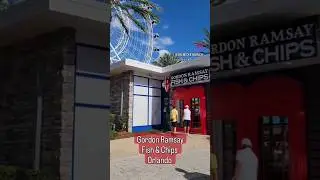 Gordon Ramsay Fish & Chips in Orlando! #iconparkorlando  #gordonramsayrestaurant  #shorts